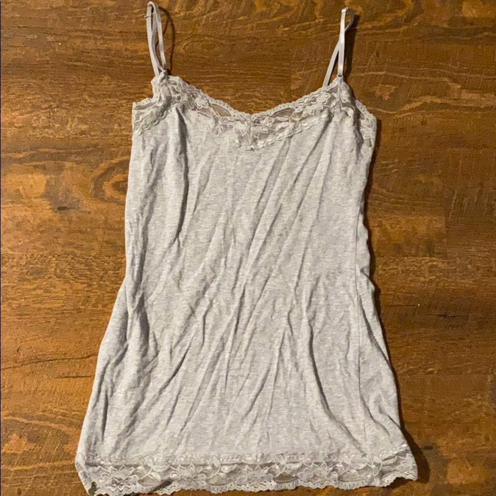women’s grey tank top women’s medium
